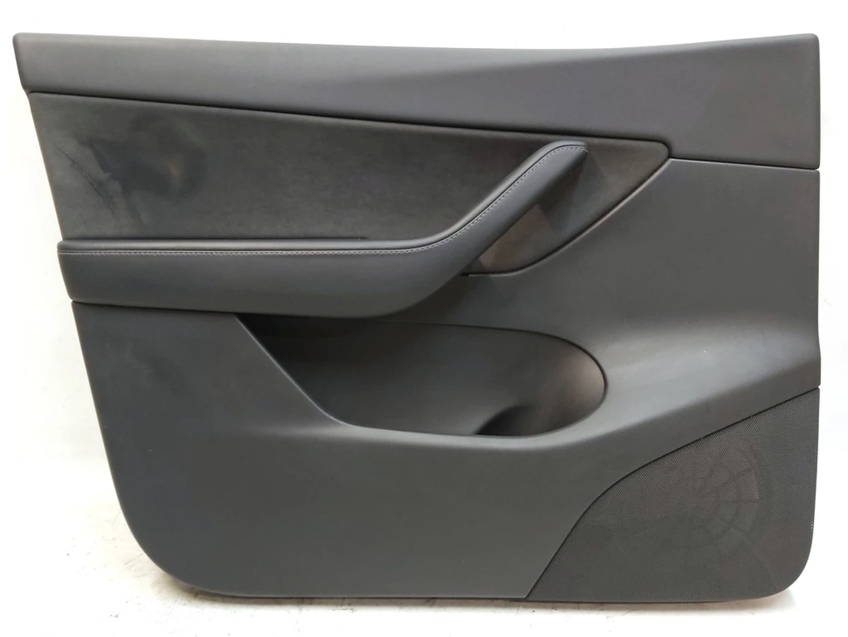 1 DOOR TRIM ASY, FR LH, LHD with power window adjustment unit PREM BLACK Tesla model Y 1497294-01-A