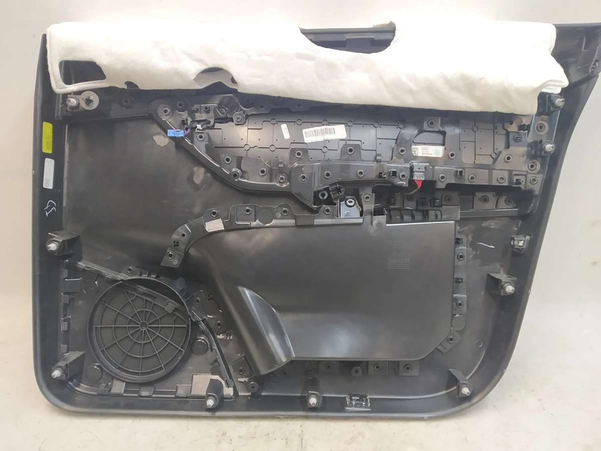 1 Door trim assembly - Front - Left hand - Left hand drive (black) with  power window adjustment unit damaged Tesla Model Y 1497294-91-D