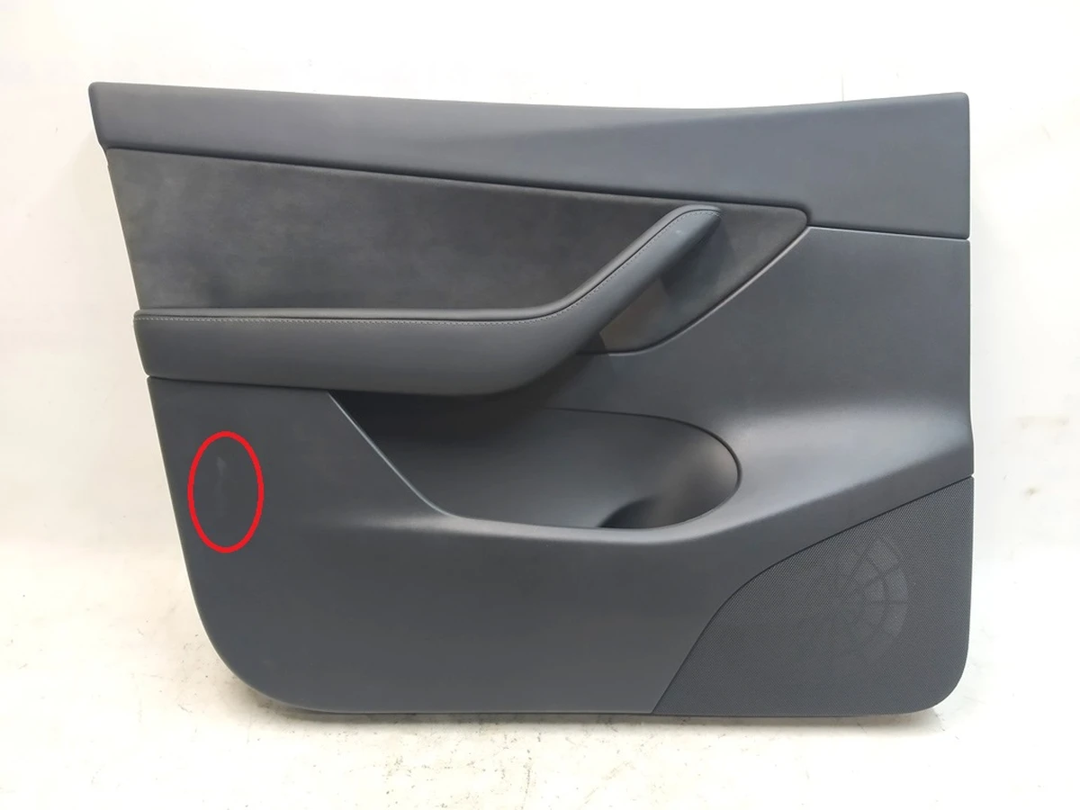 1 Door trim assembly - Front - Left hand - Left hand drive (black) with  power window adjustment unit damaged Tesla Model Y 1497294-91-D