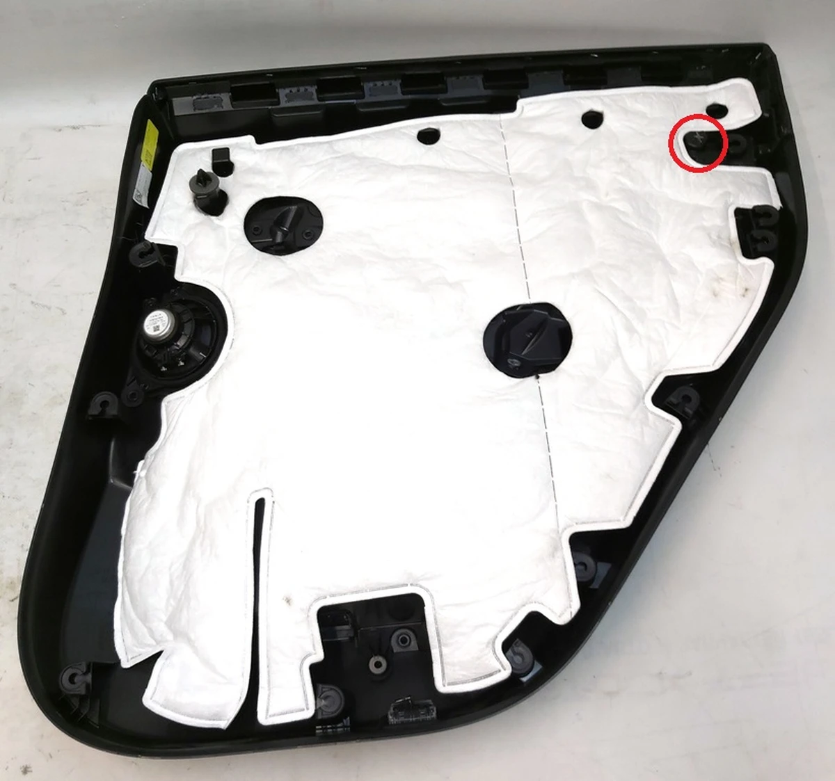 1 Карта дверей задніх лівих у зборі з бл. реєстр. скло. та динам. PREM BLACK Tesla model Y 1497296-91-C