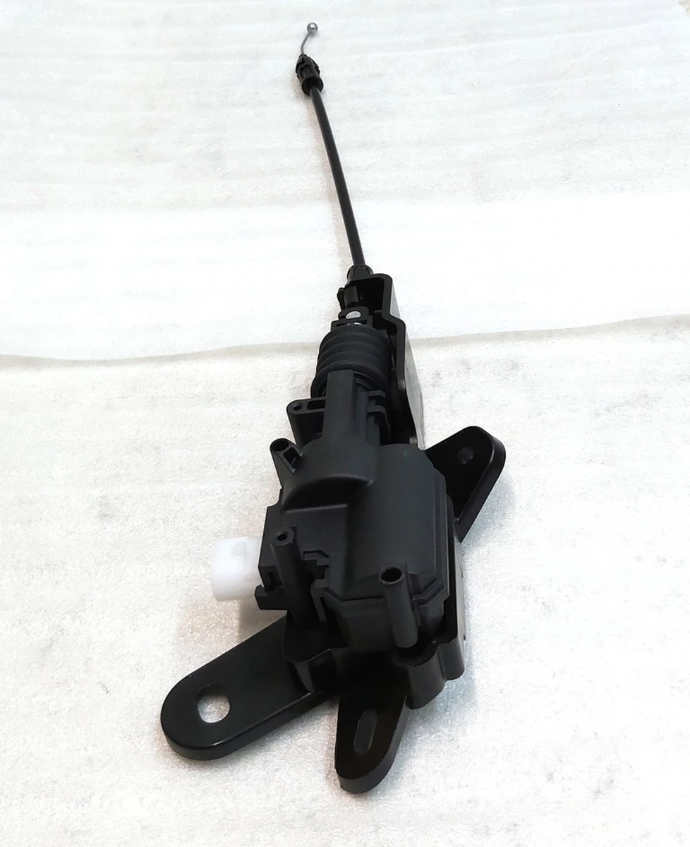 4 Привод замка капота электрический открытия закрытия с тросиком и кронштейном в сборе Tesla model 3, model 3 jan 2024, model Y 1500398-00-D