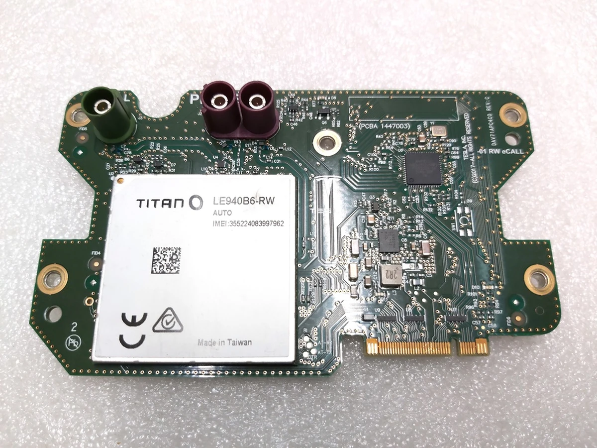 2 Модем EU (LTE) REV03 TITAN (INTEL) Tesla model S REST, model X, model 3, model Y 1521914-S1-B 1447003-01-B