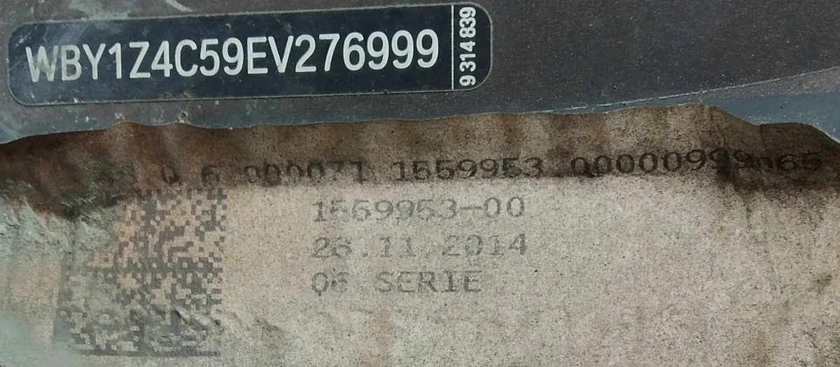 Rear right fender (plastic) B78 (Solar Orange Metallic) (with damage) complete with clearance light