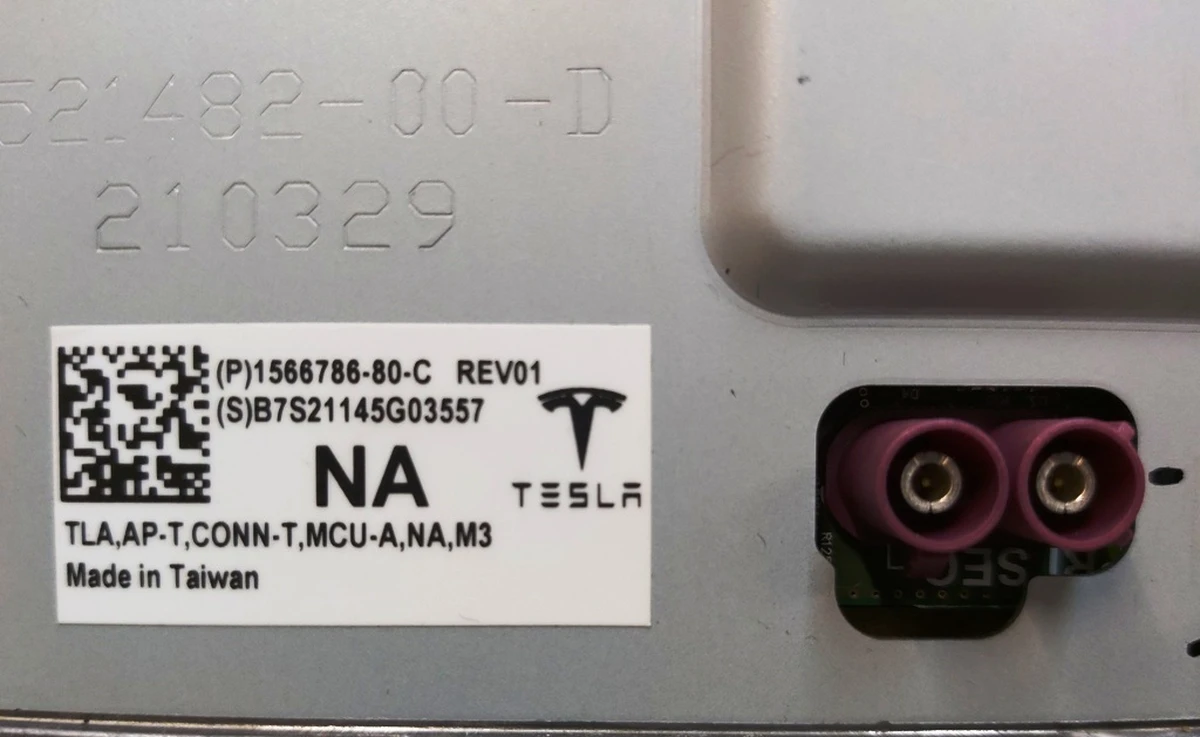 M3,TLA,CAR.COMP,CN,AP3.2,TSC- PROVISIONED Tesla model 3 1566786-S0-C