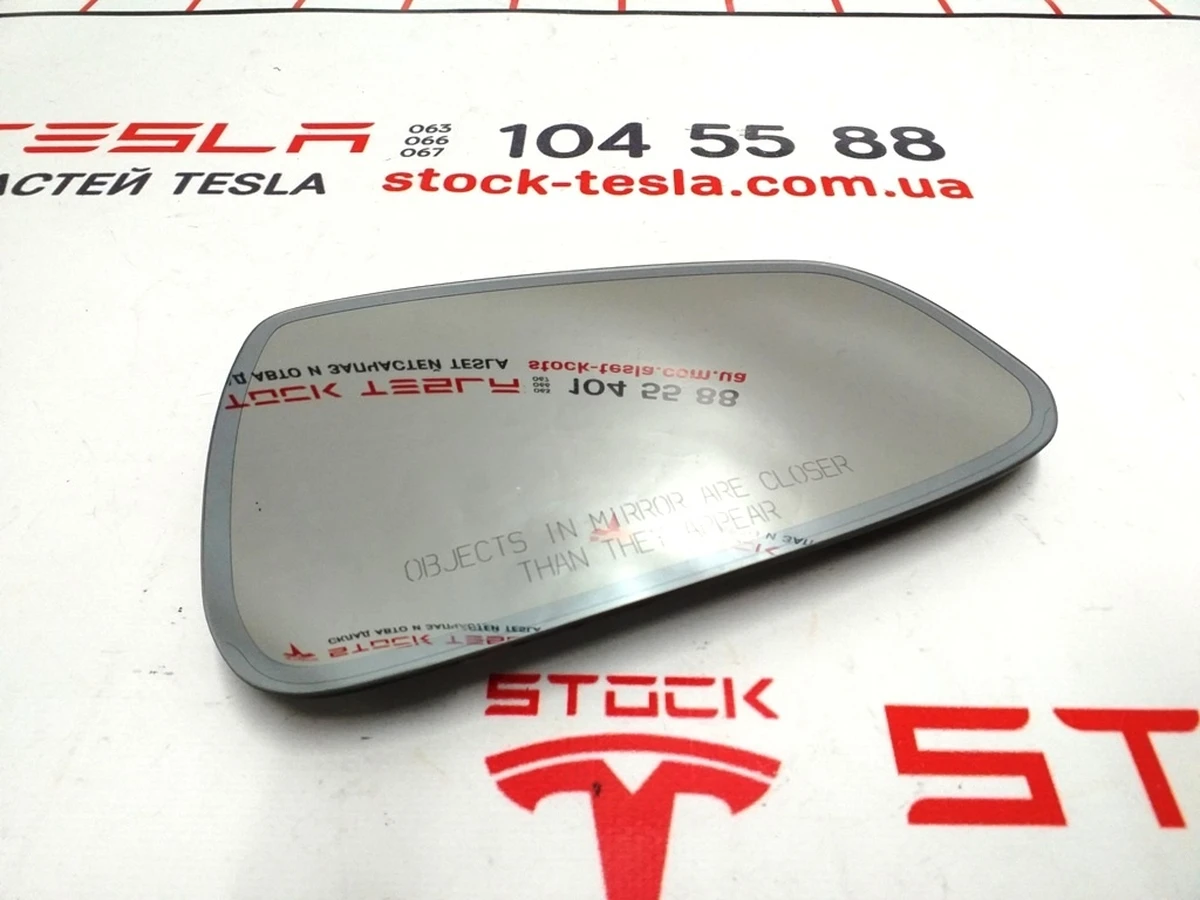9 Зеркальный элемент зеркала наружного правого BASE (без подогрева) Tesla model S, model S REST 1042524-00-A