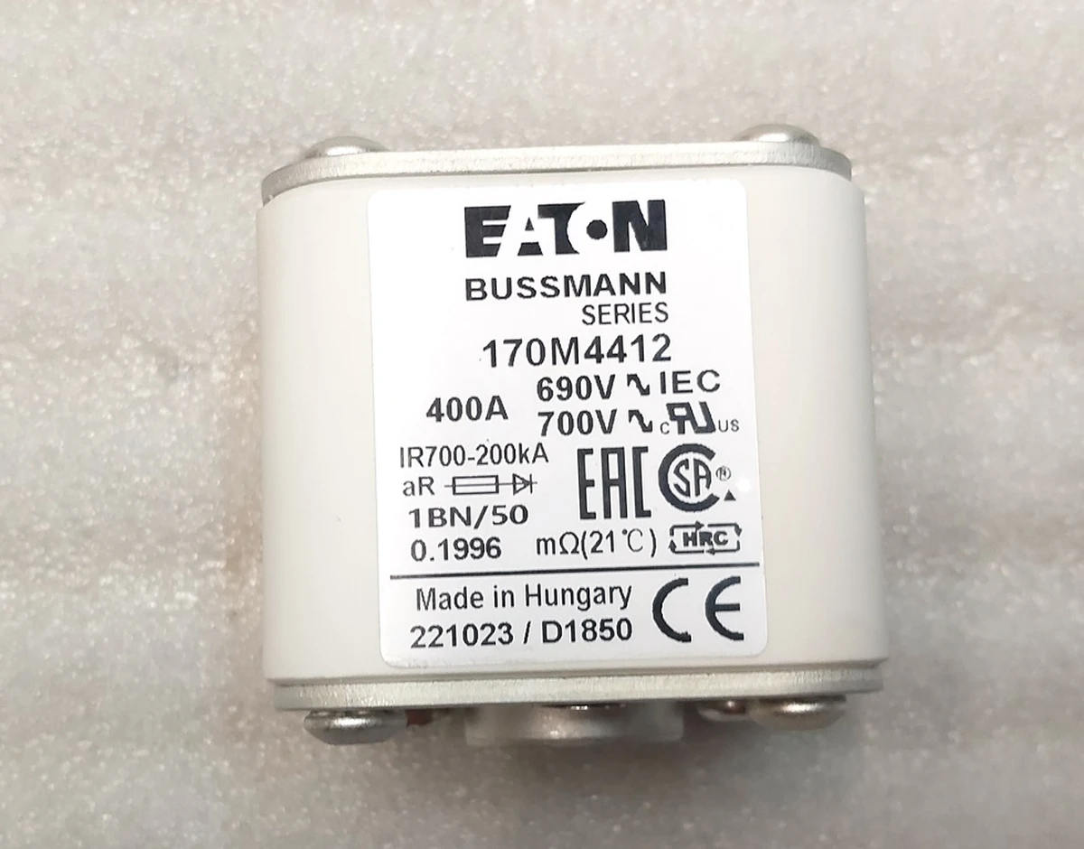 2 Main Battery Fuse 400A Bussmann 170M4412 Tesla Model S 1019347-00-A