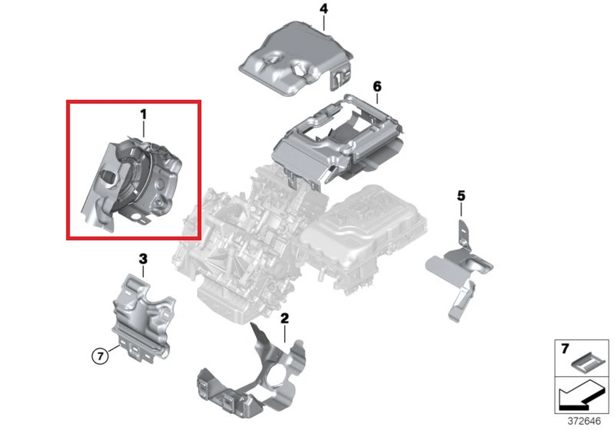 Звукоизоляция системы охлаждения с повреждением BMW i3 17737638190