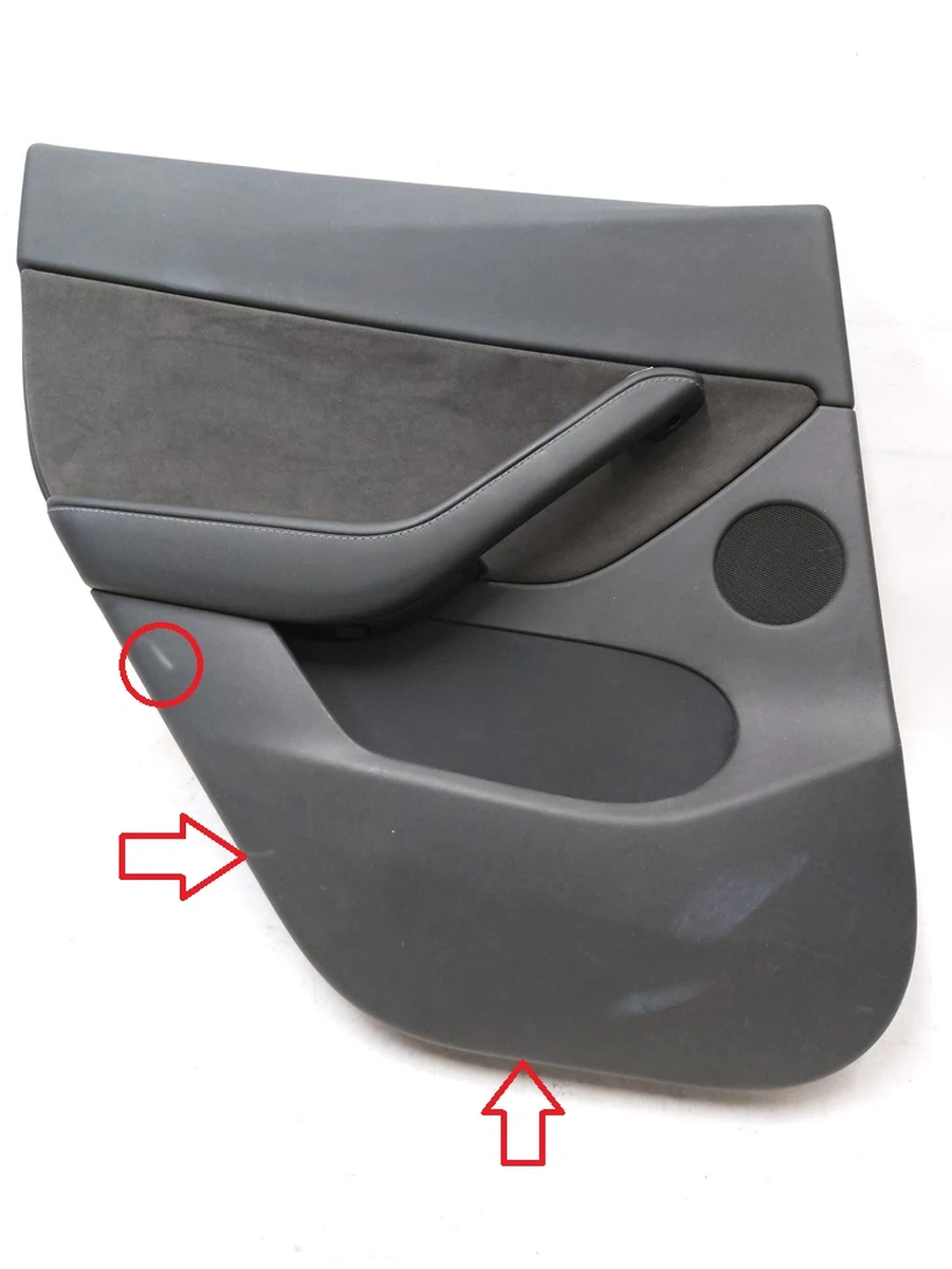 1 Карта двери задней левой в сборе PREM BLACK Tesla model Y 1997296-00-D