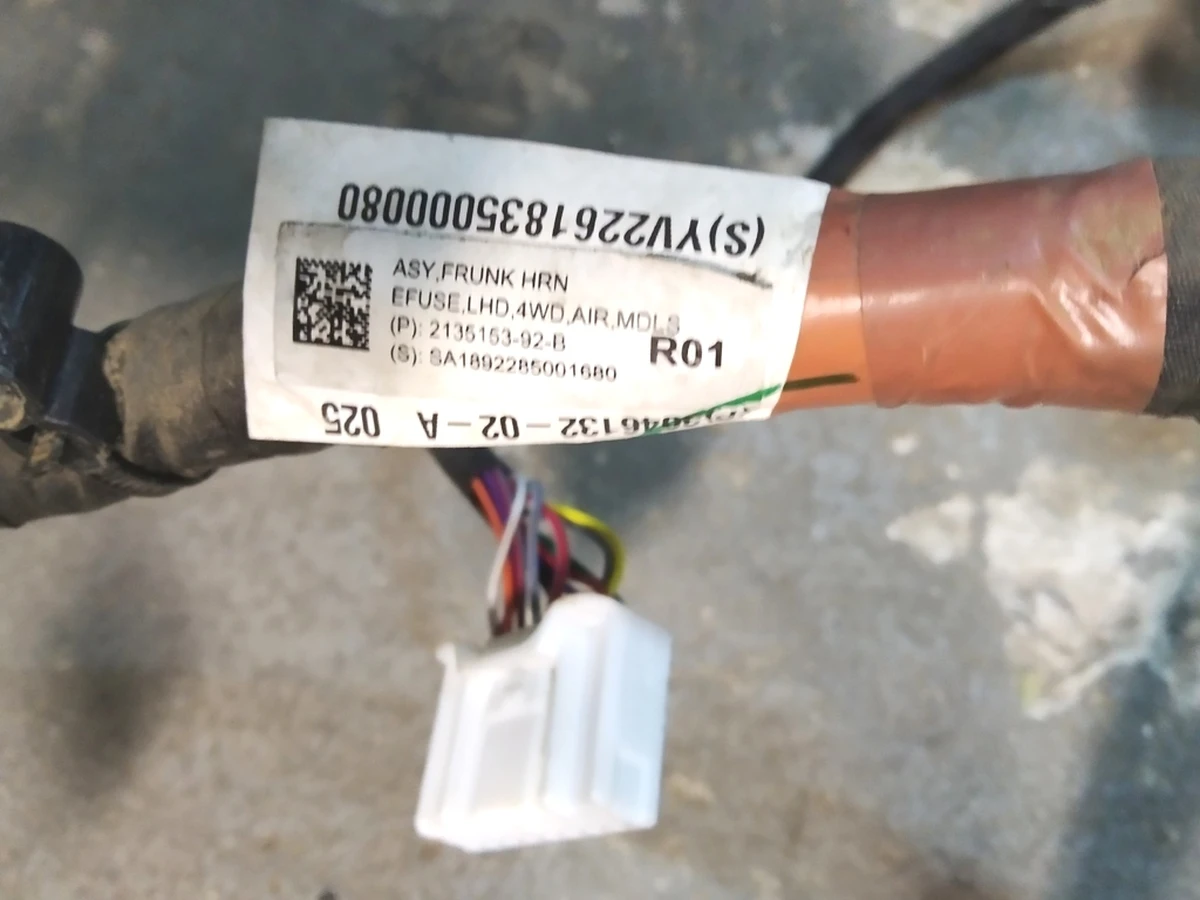 2 Electrical wiring front underhood one-piece AWD Tesla model S REST 3046132-02-B