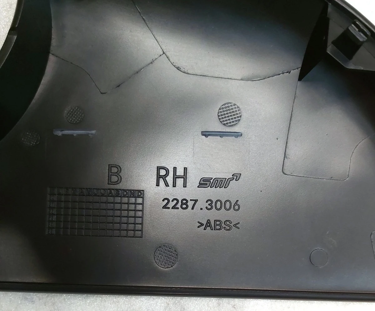 2 Накладка дзеркала зовнішнього правого нижня 2287.3006 BLACK Tesla model 3 1110778