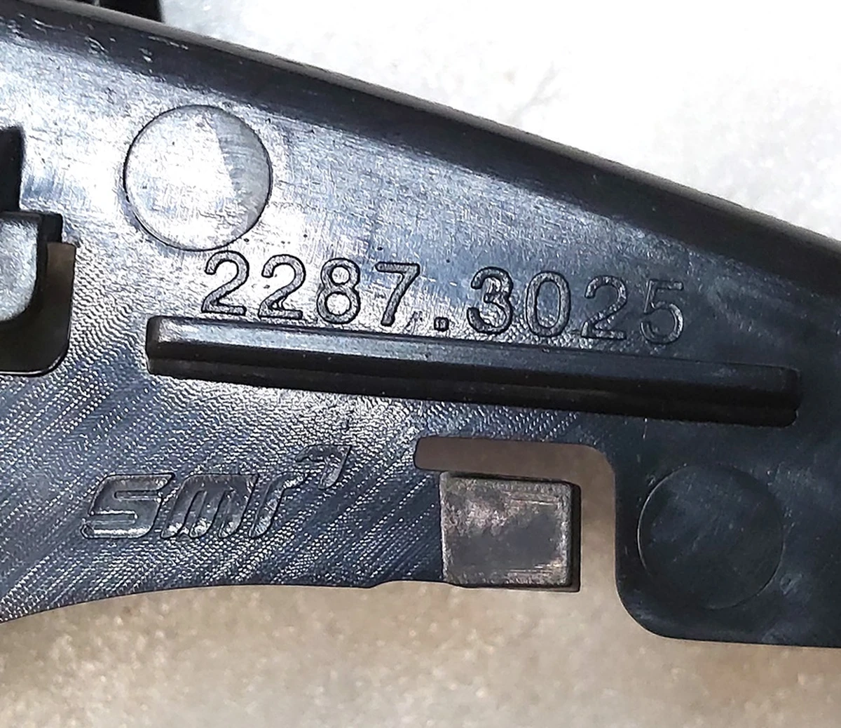 1 Mirror housing frame, outer left 2287.3025 Tesla Model 3 1110777-00 1592031-00