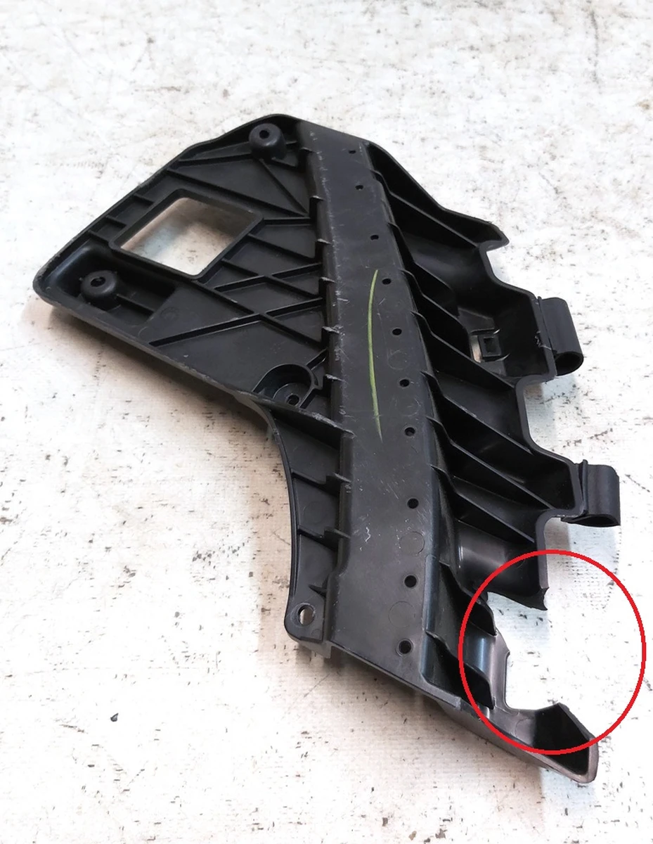6 GLOBAL HEADLAMP FASCIA BRACKET - RIGHT HAND 245.461-02 RH2 with damage Tesla Model 3, Model Y 1812093-00-A