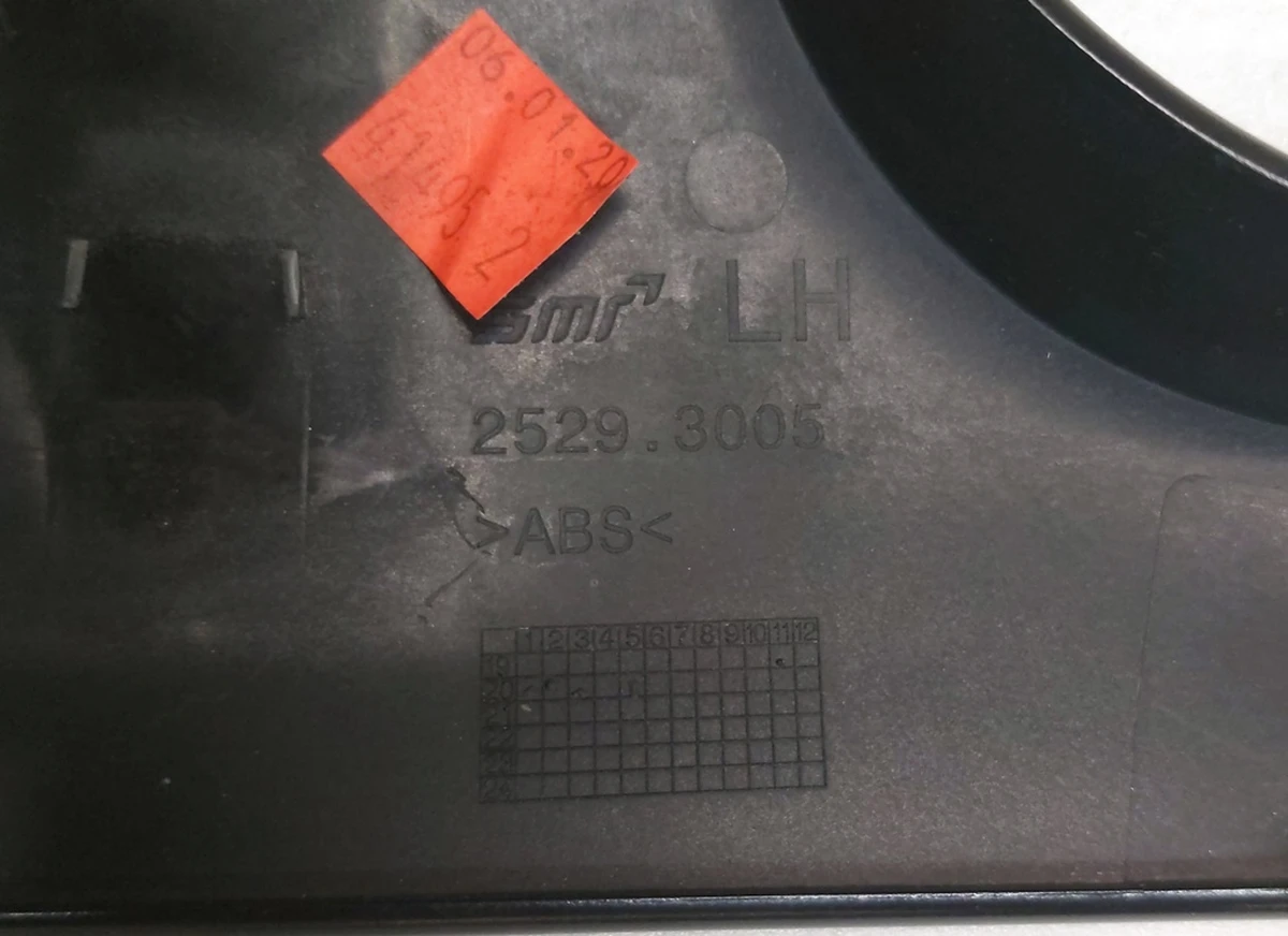 Outside mirror cover left lower 2529.3005 BLACK Tesla model Y 1495587