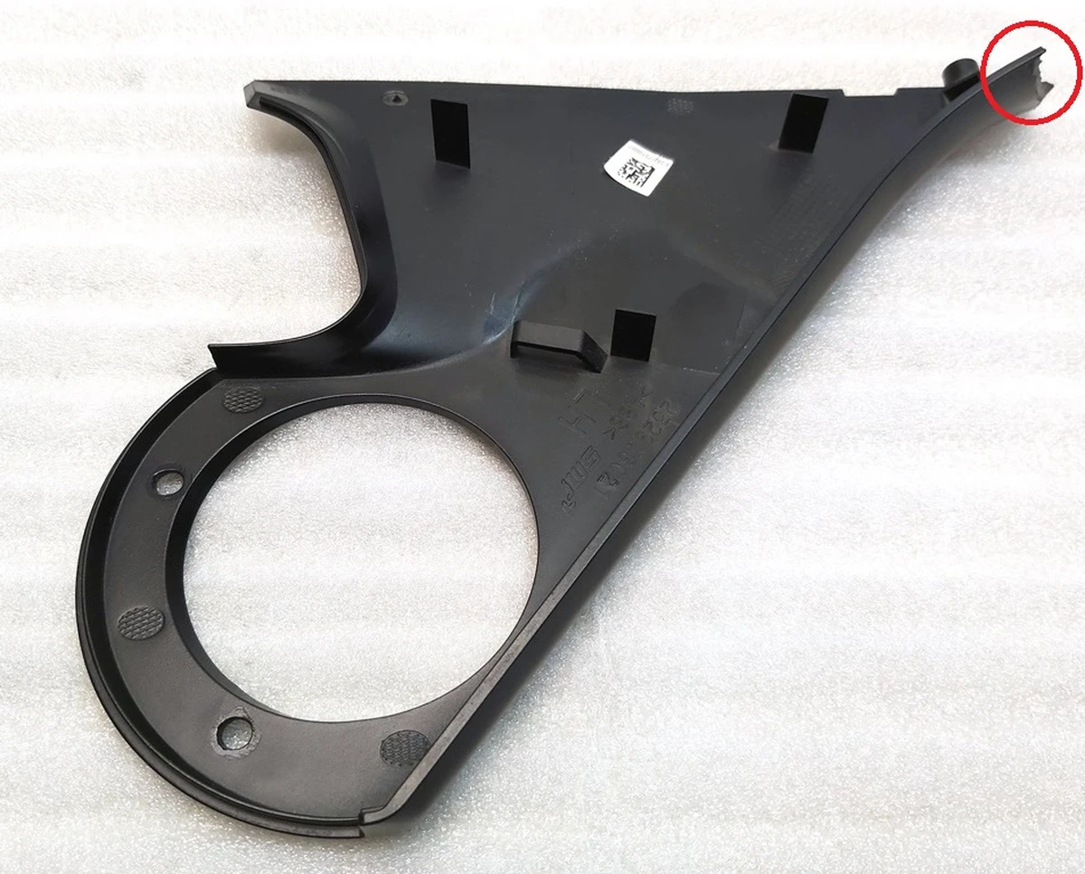 Upper right outer mirror bracket cover plate BLACK Tesla model Y 2529.3001