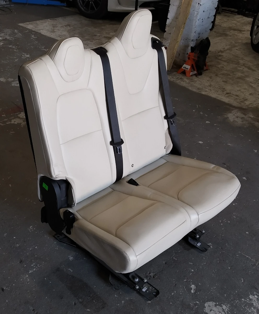 2 Seat 2nd row double left PUR CRM with movement mechanism without block and presence sensors Tesla model X 3123713-03-A
