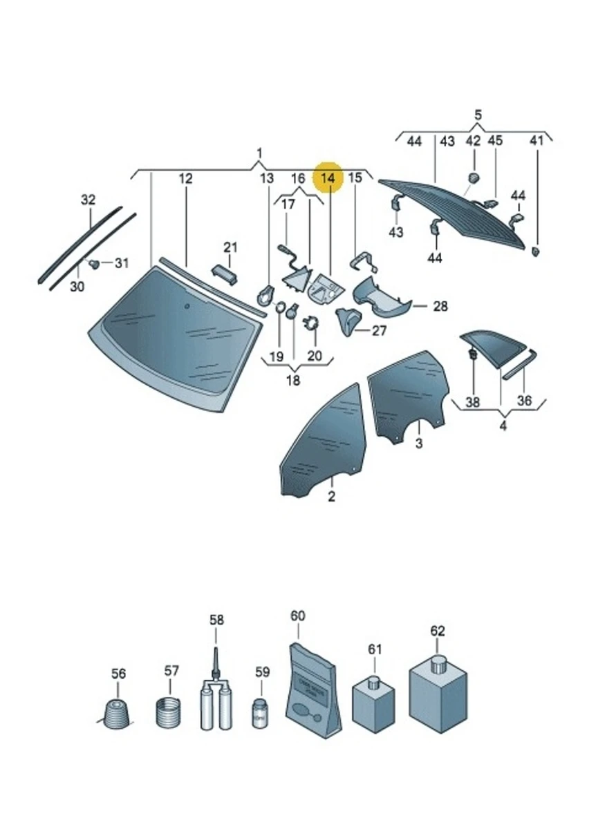 Пластина кріплення передньої камери допоміжних систем водія Audi E-tron 4KE868033