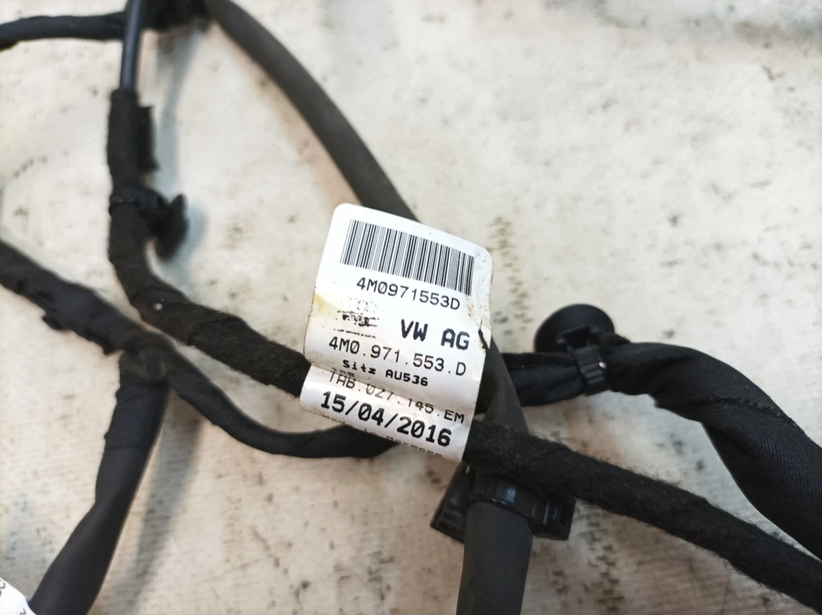 Wiring frame seat front right with oxidized contacts 4M0971365BC 4M0971553D Audi Q7 4M0971366ER