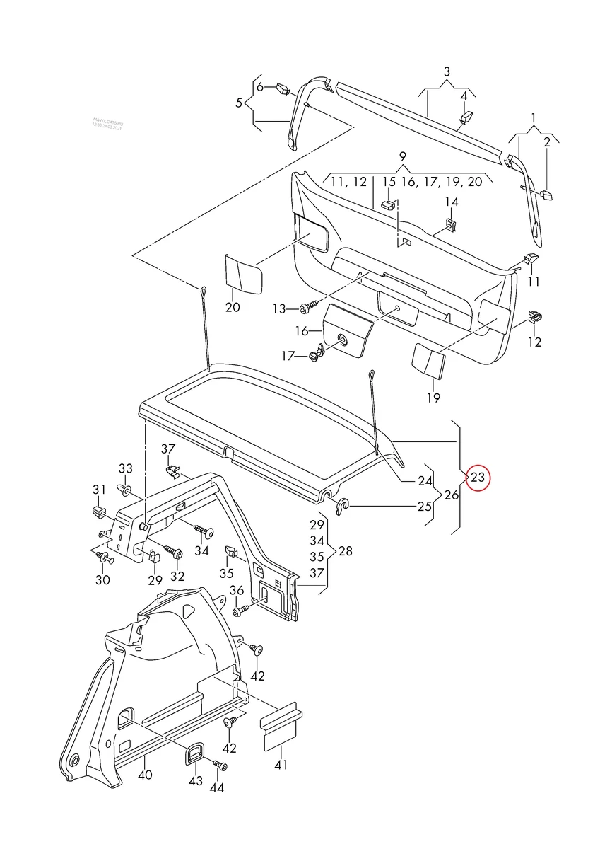  titanium black 5G6867769GEH8 Volkswagen E-GOLF