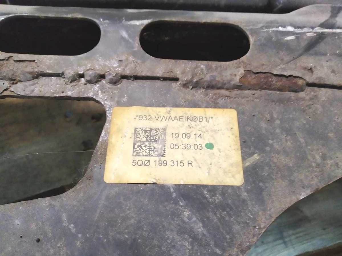  assembly carrier- also use: 5Q0199315R Volkswagen E-GOLF