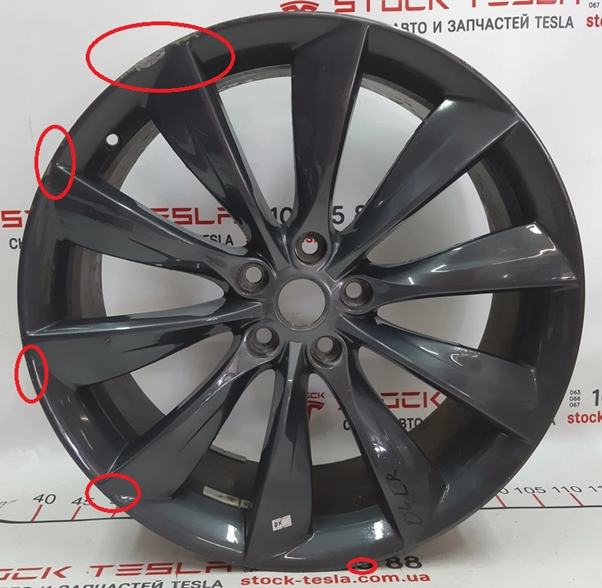 Диск колісний GREY TURBINE 21x8.5 J з пошкодженням Tesla model S 1054042-00-B