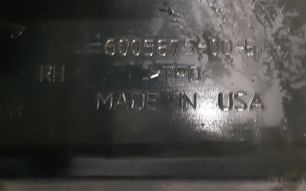 1 Накладка порога правая рокерная панель (структурная) Tesla model S, model S REST 6005875-00-J