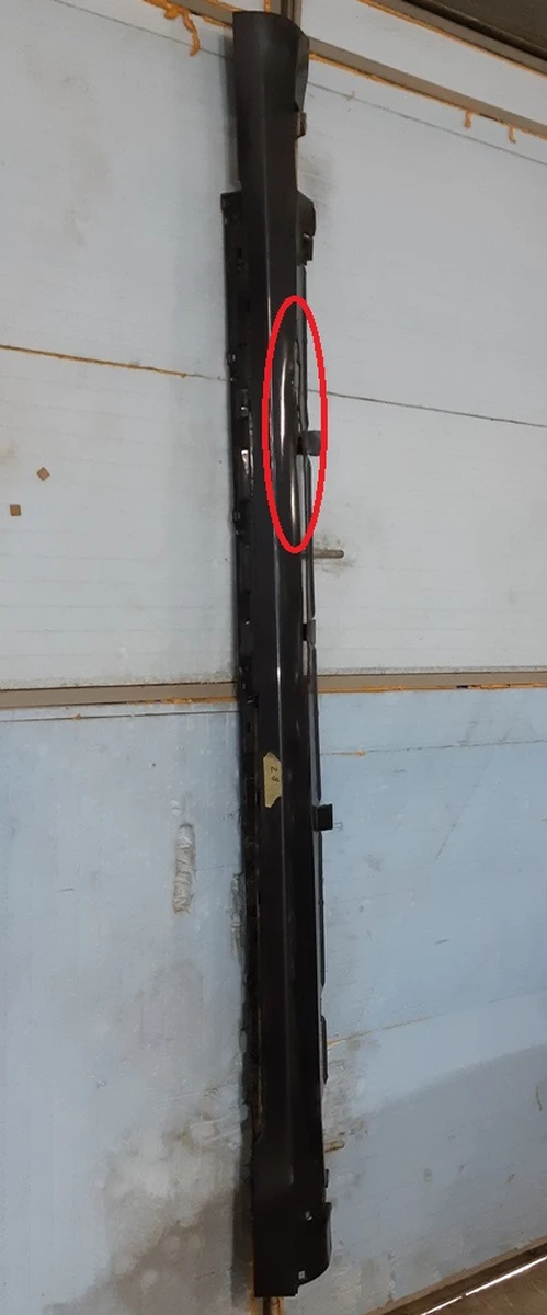 2 Накладка порога правая рокерная панель (окрашен) PMNG с повреждением Tesla model S REST 6005875-00-J