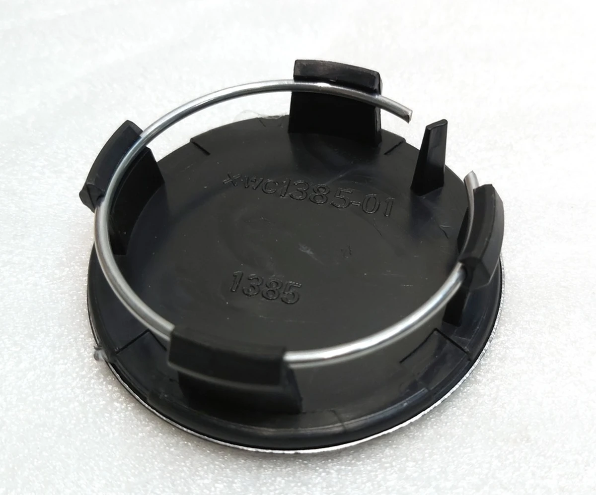 Wheel center cap 58mm BLACK and WHITE (set of 4 pieces) Tesla all models 6005879