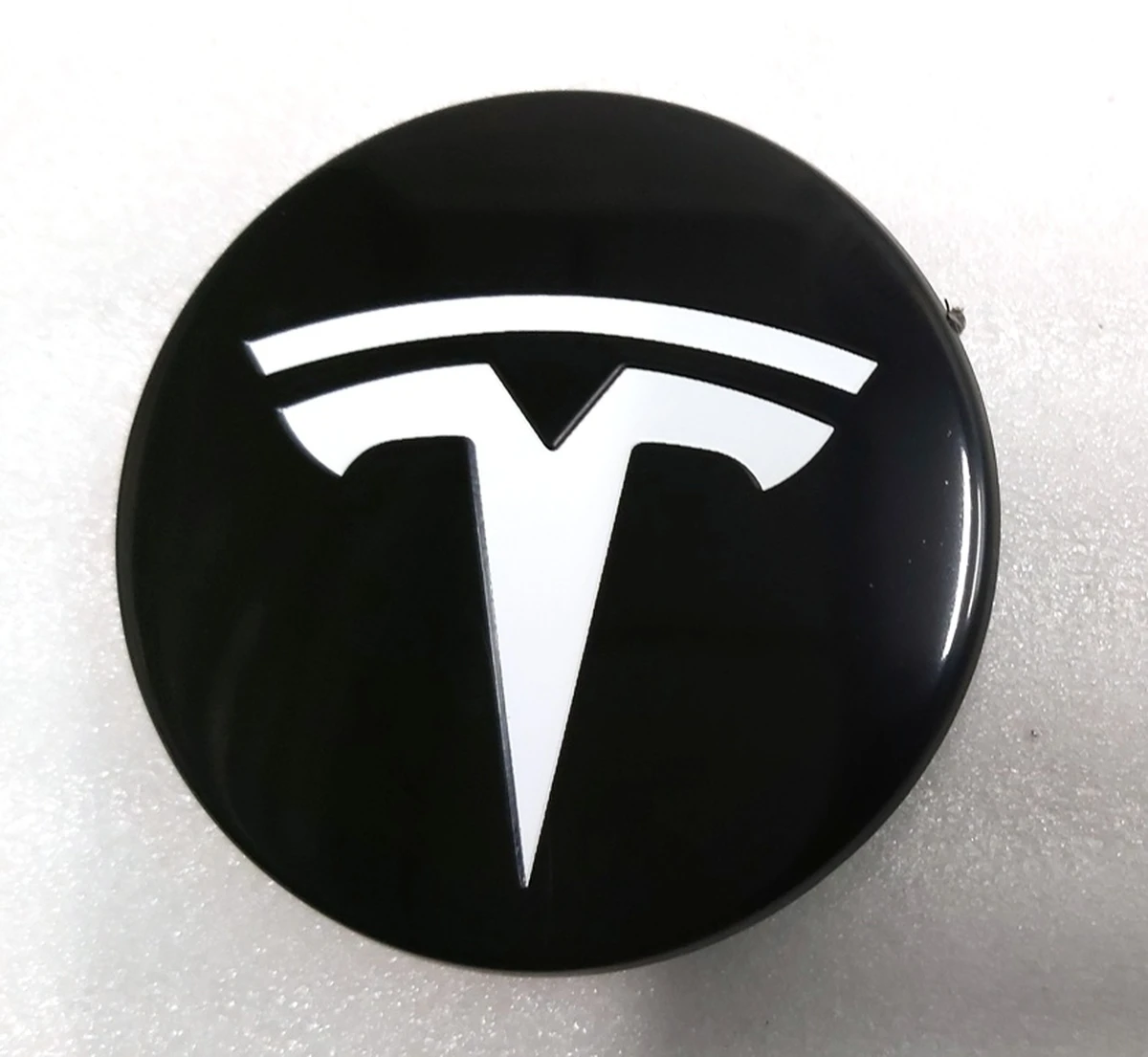 Wheel center cap 58mm BLACK and WHITE (set of 4 pieces) Tesla all models 6005879