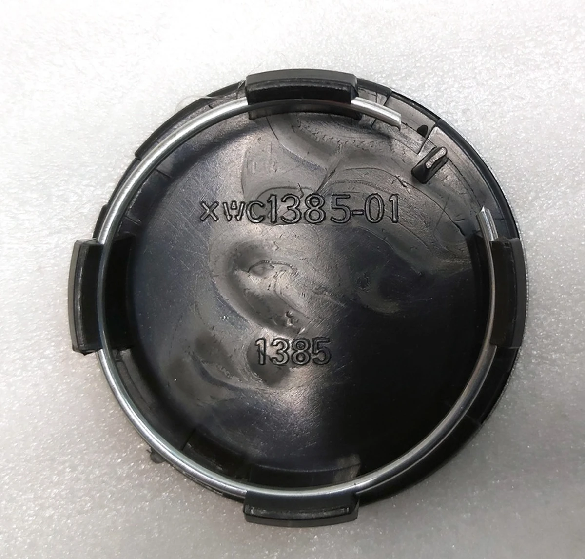 Wheel center cap 58mm BLACK and WHITE (set of 4 pieces) Tesla all models 6005879