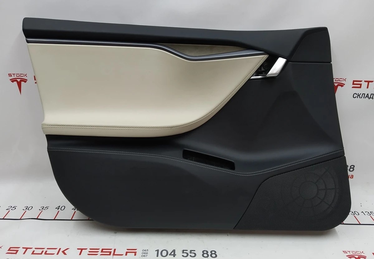 1 Front left door card PURB/G/PUR13/PVCB CREAM PREM (not included) Tesla model S REST 6006071-52-N