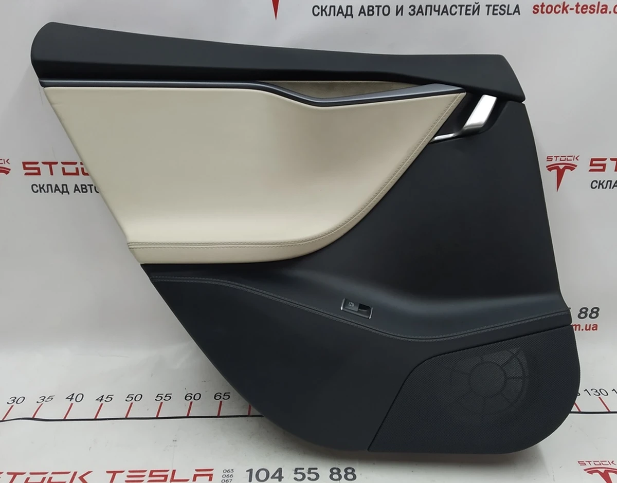 2 Rear left door card assembly PURB/G/PUR13/PVCB CREAM PREM Tesla model S REST 6006133-52-L