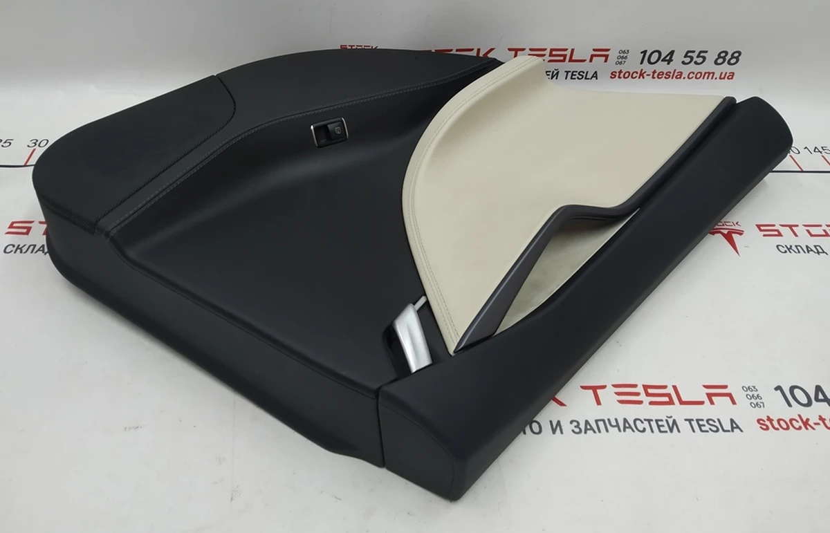 2 Rear left door card assembly PURB/G/PUR13/PVCB CREAM PREM Tesla model S REST 6006133-52-L