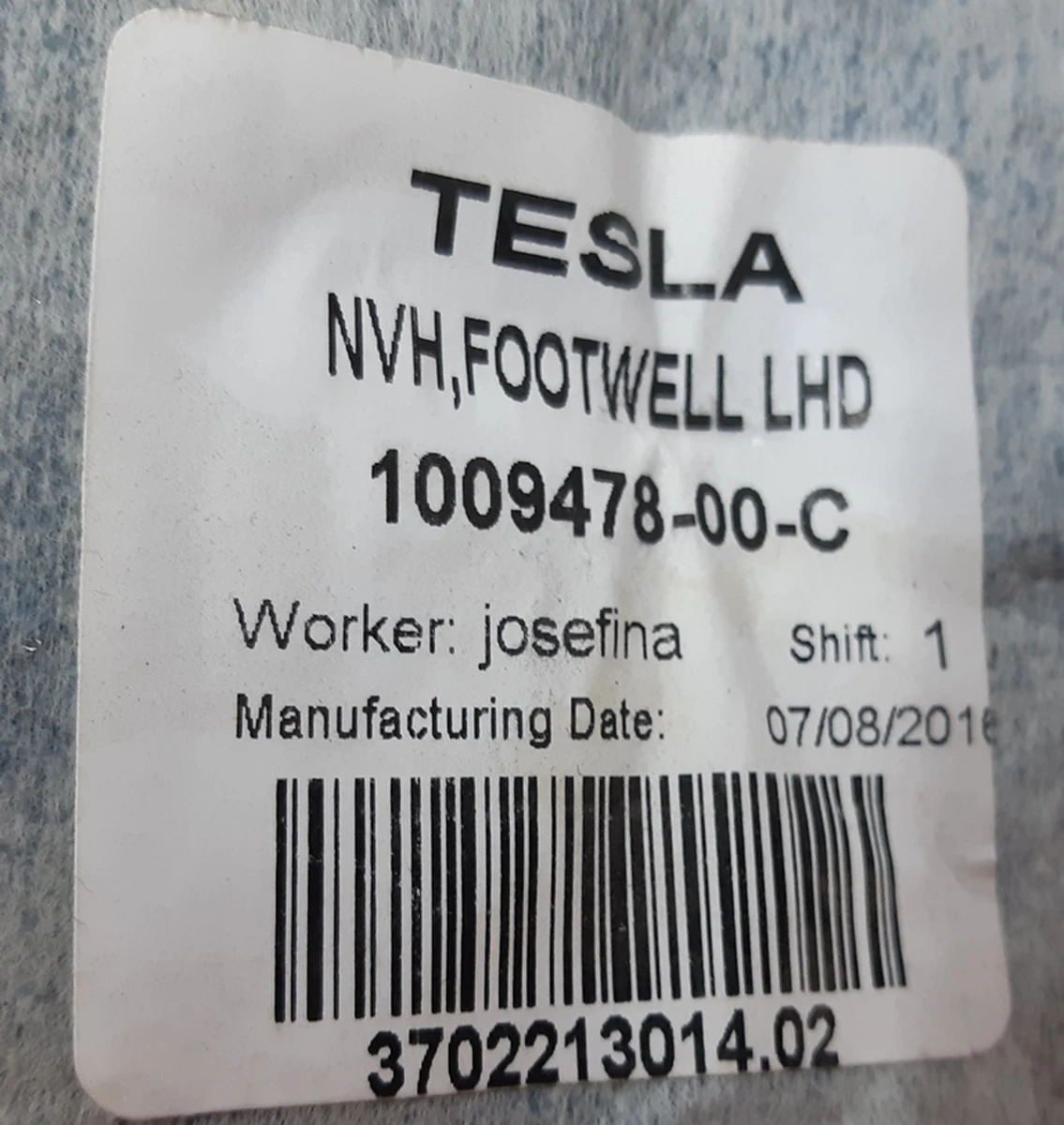 Накладка нижня інструментальної панелі права Tesla model S, model S REST 1016343-00-B
