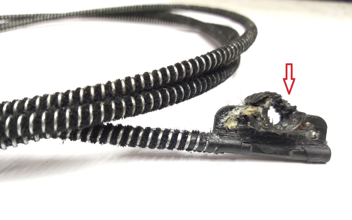 16 DRIVE CABLE - LEFT red damaged Tesla model S, model S REST 6008692-00-B