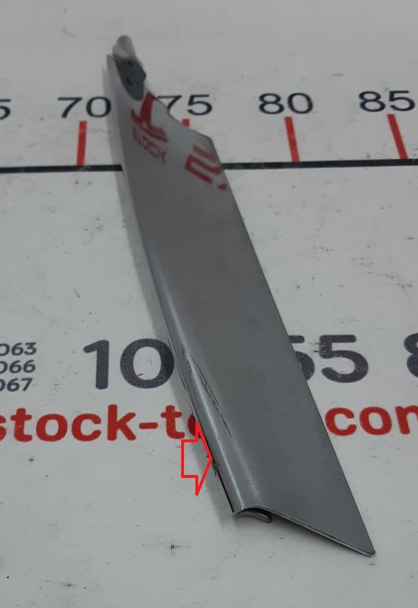 17 Eyelet pad lower left chrome damaged Tesla model S 6009388-00-C