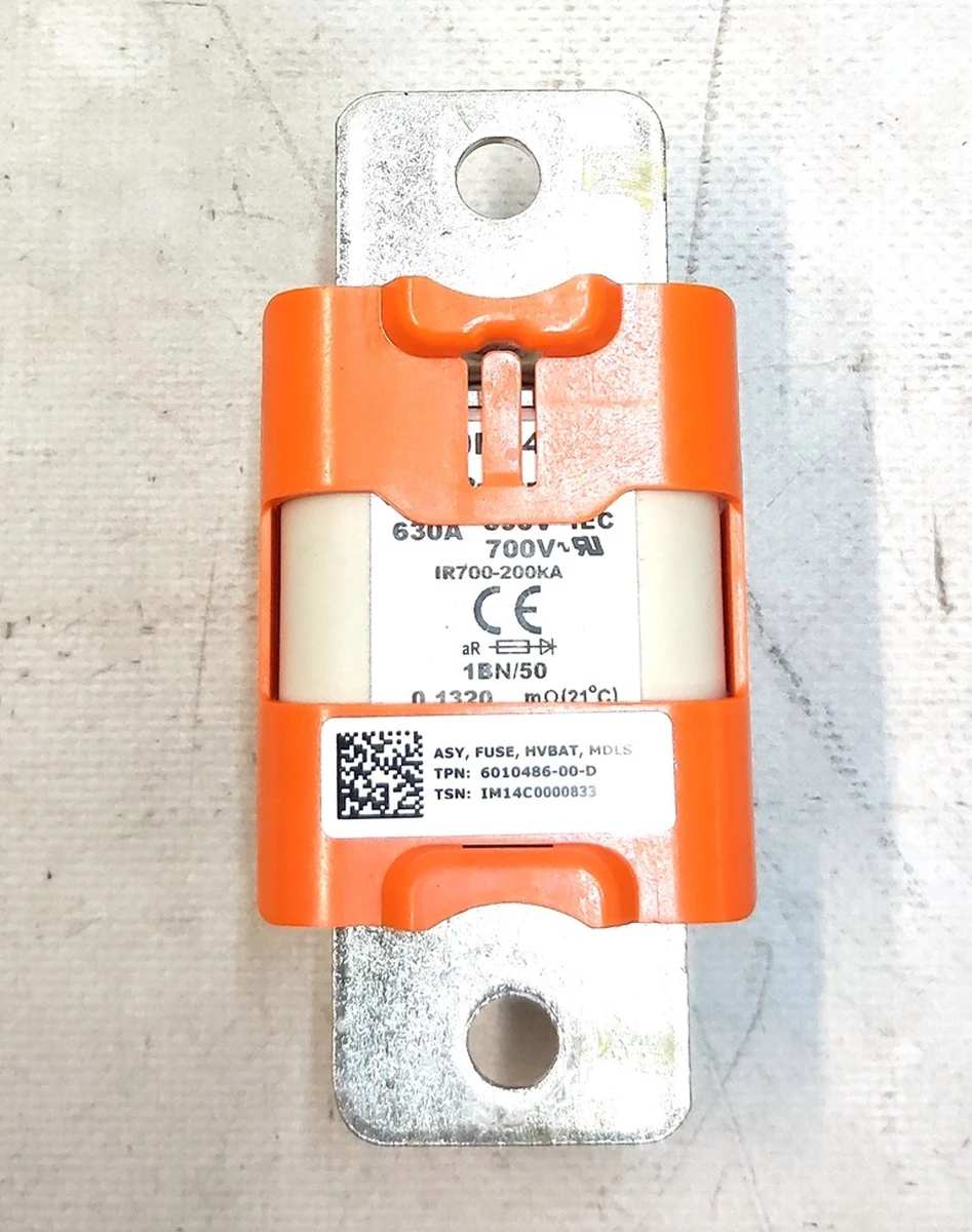 2 Main battery fuse S3 85kWh 630A Bussmann assembly Tesla model S 6010486-00-D