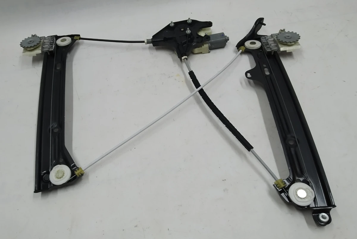 Front right window lifter assembly with electric motor and glass position clamps BMW i3 51337352876