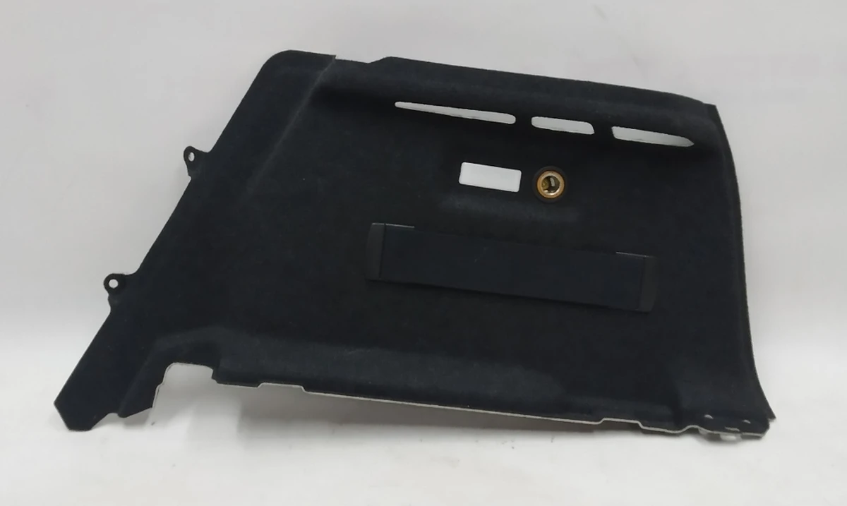 Right side trunk trim assembly with tie strap, flashlight and 12V connector BMW I3 51477314756