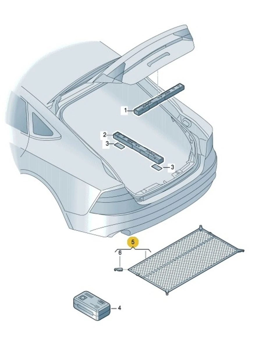 Крюк кріплення сітки багажника Audi A7 8V0861716