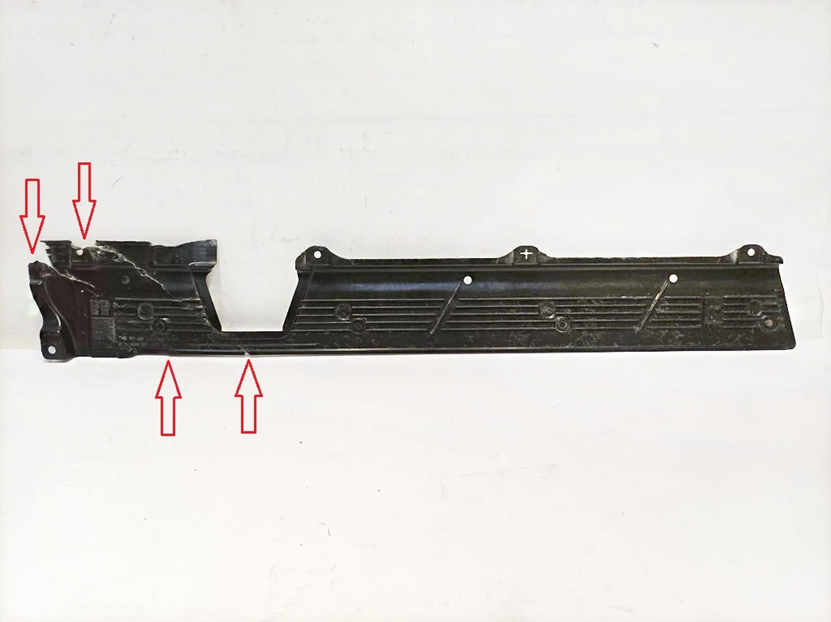 Front right sill guard with damage Mercedes EQS A2976808404