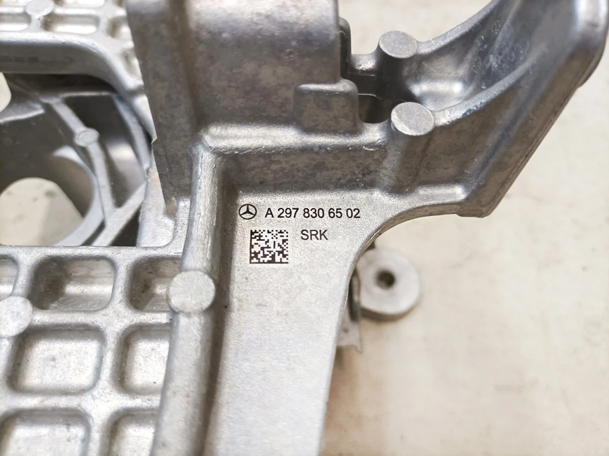 Mercedes EQS A2978306502 elastomeric air conditioner compressor support outer left complete