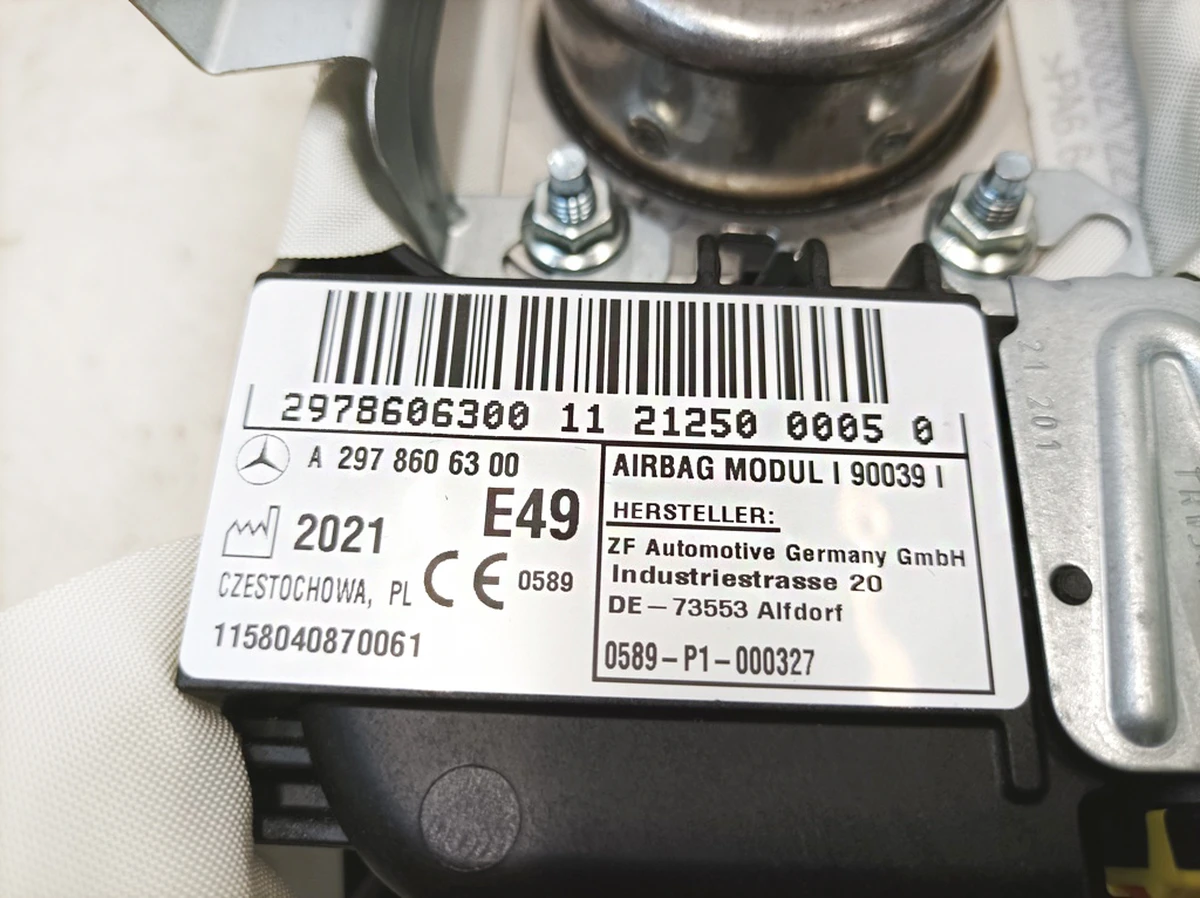 Mercedes EQS front passenger airbag A2978606300