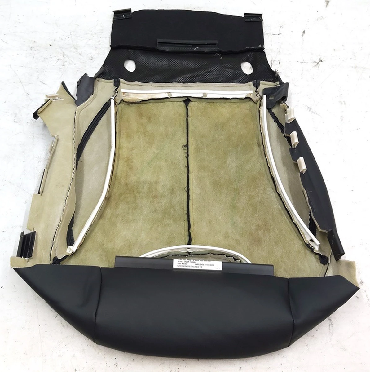 4 Passenger seat upholstery bottom BASE BLACK GEN 1 Tesla model S, model S REST 1013089-01-C