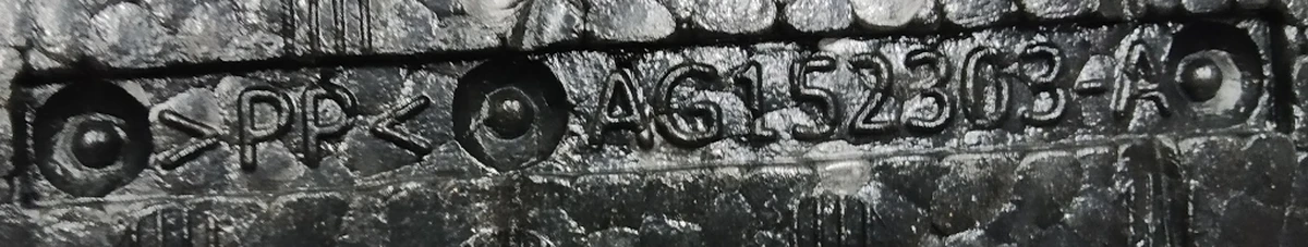 Foam padding for headrest of seat 1st row (rear part) NEXT GEN (GEN 2) (with damage) Tesla model S, model S REST 1058006-02-B