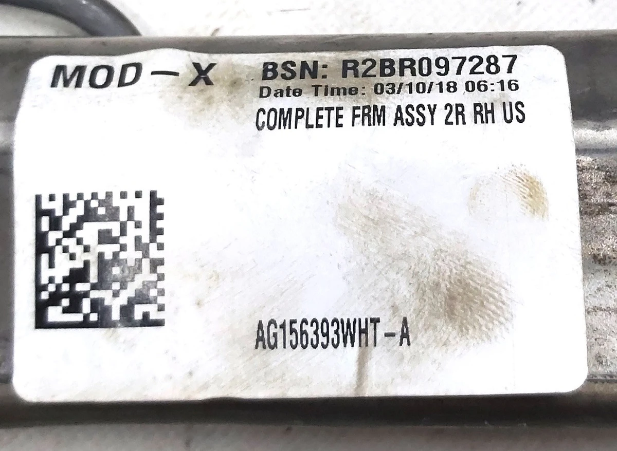 1 Metal frame, single right seat, 2nd row Tesla model X 3123608-02-A