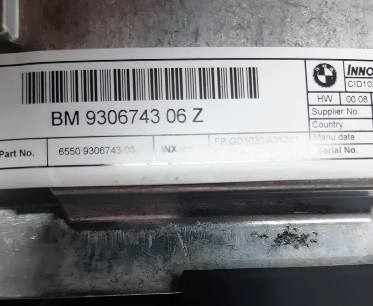 Дисплей центральный информационный 10,25 BMW I3 65509306743