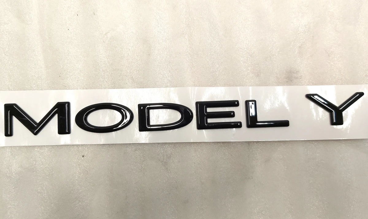 "MODEL Y" BLACK Tesla model Y MY-badge