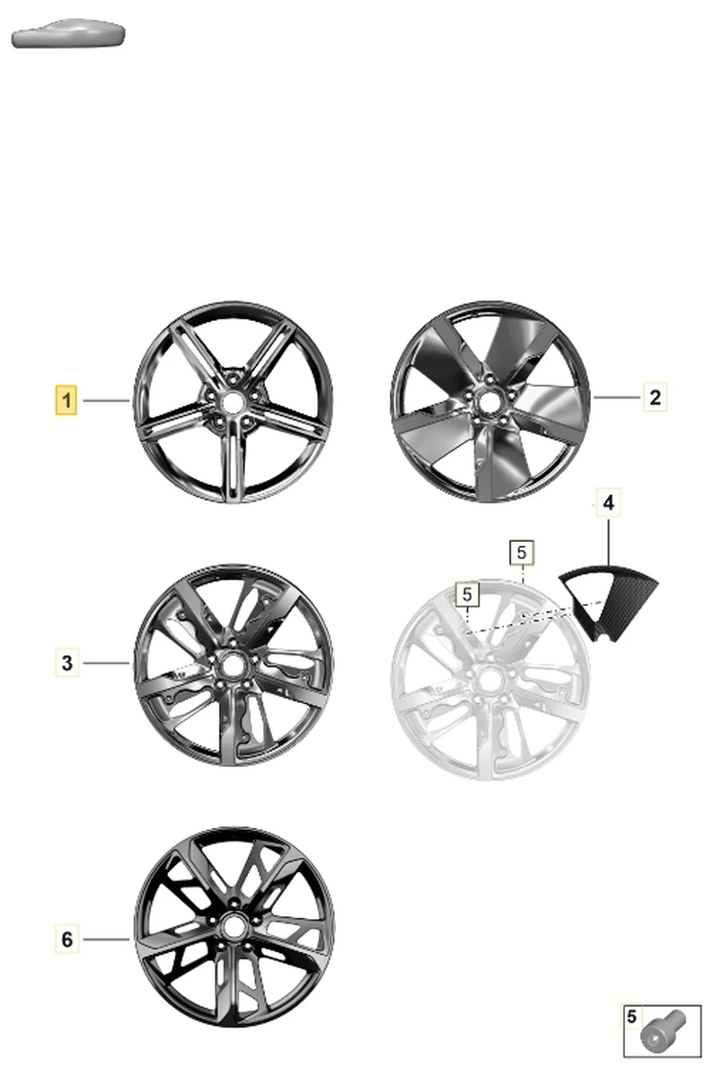 Комплект колес в сборе (9,5JX21ET60 передние, 11,5JX21ET66 задние) Continental ProContactRX Porsche Taycan 9J1601025