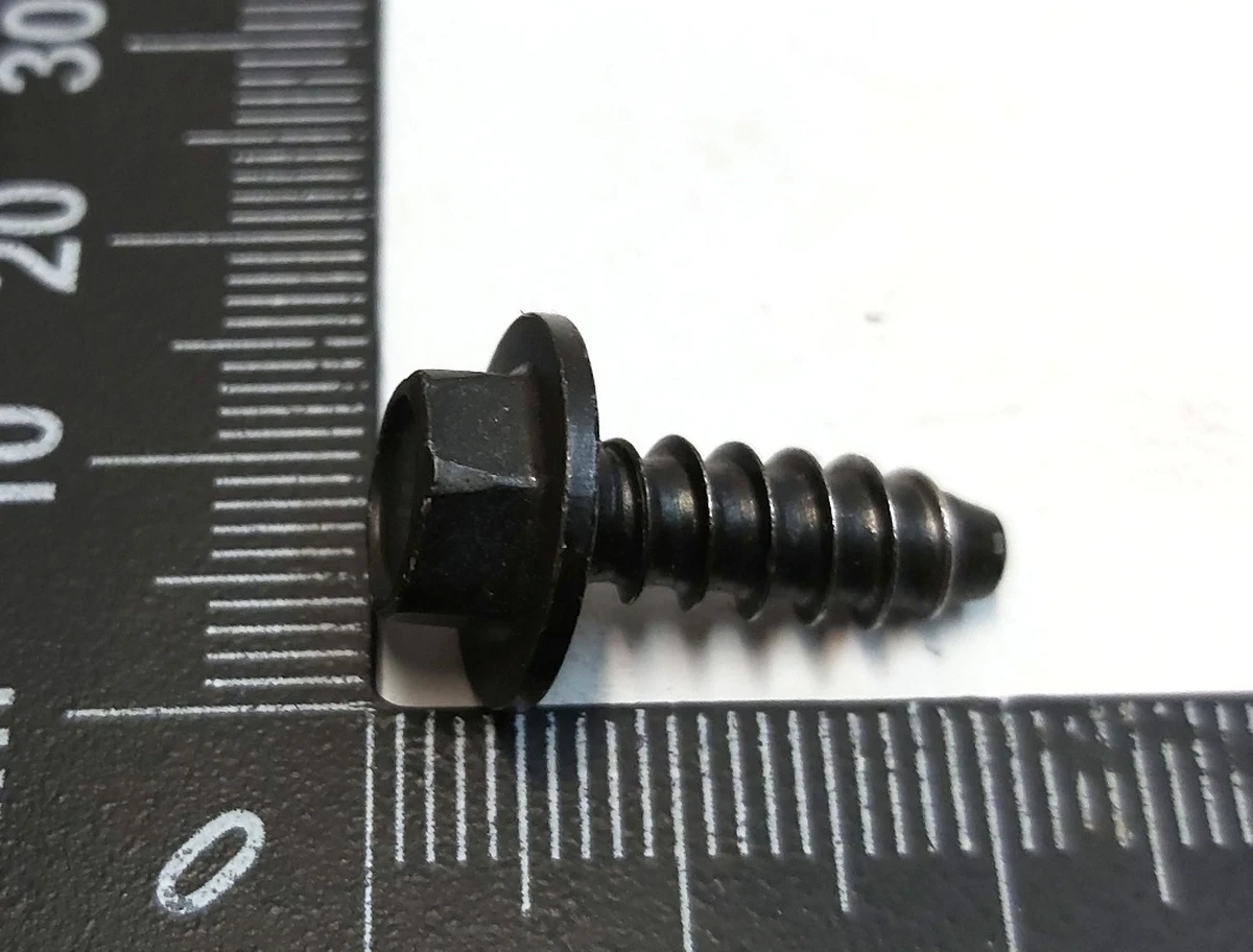 15 Винт электропривода сиденья TPG, HEX, M6x16[St]-07 BLACK Tesla Model 3, Model Y 1456968-00-A